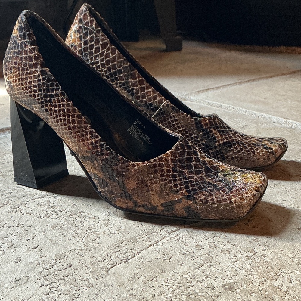 Me Too Snakeskin Patterned Heels